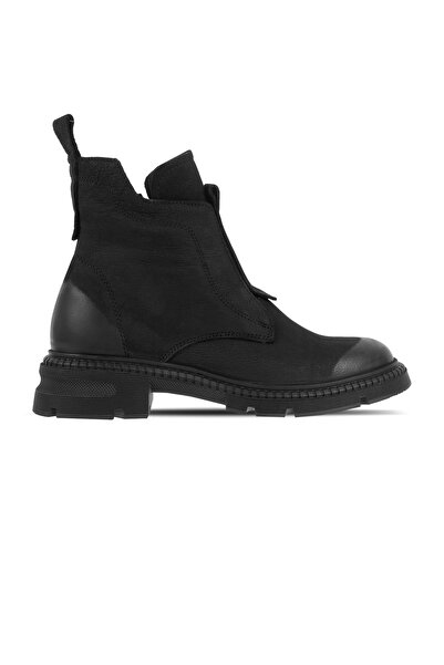 Lal Shoes & Bags حذاء نسائي رائع من الجلد الطبيعي بتفاصيل أمامية من جلد النوب...