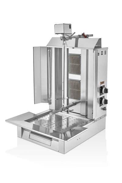 2 Radyanlı Üstten Motorlu Gazlı CE Döner Ocağı - BM.D0.02 UM LPG (Tüp)
