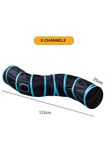 Choice نفق قطط قابل للطي على شكل نفق للقطط، لعبة قطط، برميل حفر قابل للتنفس ل...