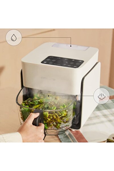 Create Hot air and steam fryer, CREATE, Air Fryer Mist, cream