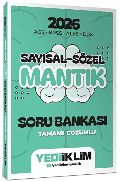 Yediiklim Yayınları 2026 AGS KPSS ALES DGS Sayısal Sözel Mantık Tamamı Çözüml...