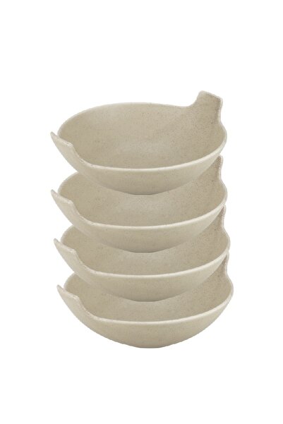 Culinaro Σετ 4 κεραμικών μπολ STREET FOOD CREAM, Μ19,8xΥ6,1εκ.