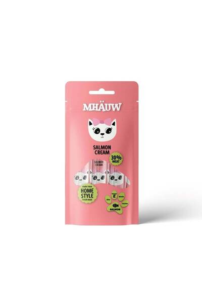 MHAUW Creamy Rewards for Cats with Salmon 4*15 grams (Box 10 Piece)