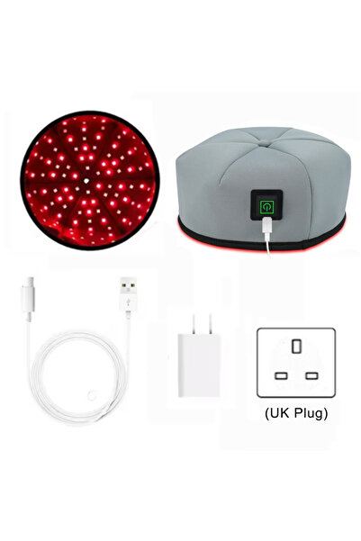 Choice جهاز علاج الضوء الأحمر برأس LED بالأشعة تحت الحمراء القريبة لعلاج نمو الشعر، بدون صندوق، قابس المملكة المتحدة