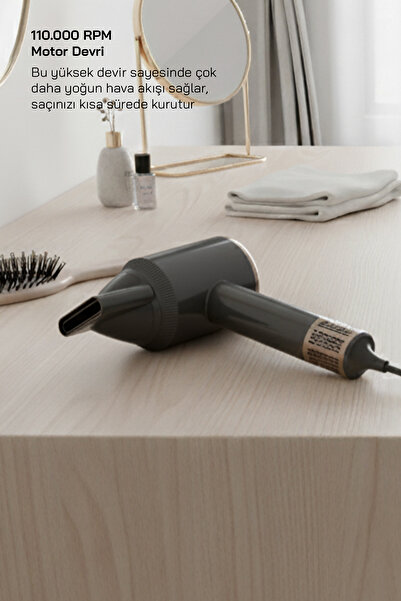 Sinbo Shd-1727 Bldc Hair Dryer - Gray