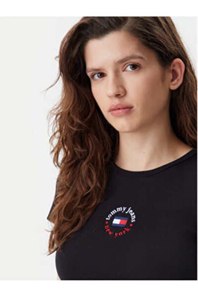 Tommy Jeans Womens Casual Dress DW0DW20384 Black