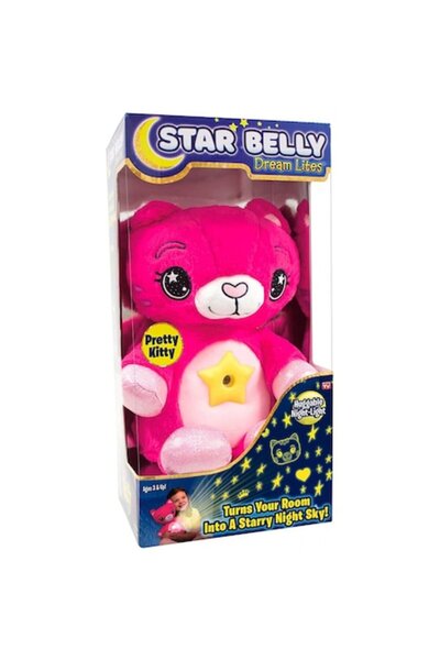 OEM Jucărie cu proiector Star Belly model de ursuleț de pluș roz