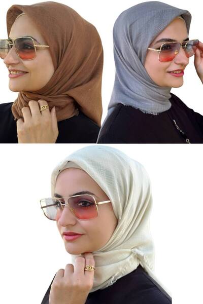 ALDAİR 3 قطع من الأوشحة المزخرفة بالكتابة والفلامنكو