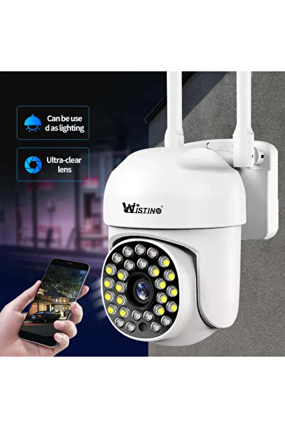 Wistino Camera de Supraveghere Inteligenta, WIFI, 2 mpx, Control din Aplicatie, Comunicare Bidirecti
