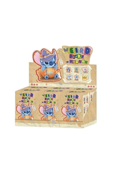 Choice 6pcs A Disney Stitch Weird Diary Series Anime Figures Creative Cute Doll Statue Model Mystery blin