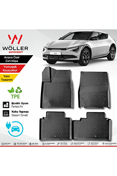 wöller Kia EV6 Paspas Elektrikli 2022 Sonrası Uyumlu 3d Havuzlu Paspas