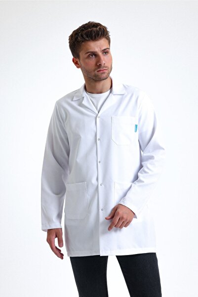 Cartellini Jachetă albă cu mânecă lungă pentru bărbați SnowForm, cu închidere...