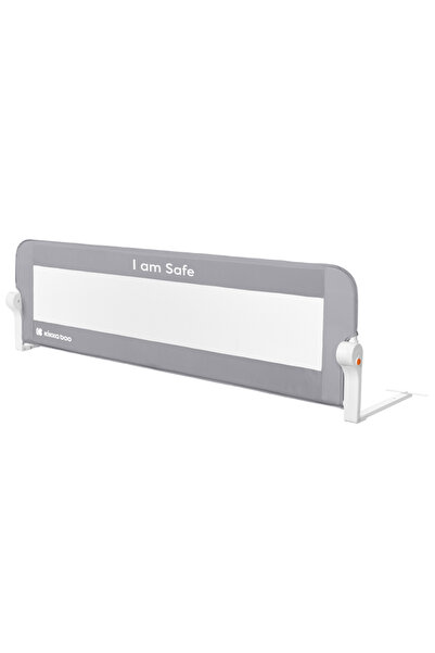 Kikka Boo Bariera de protectie pentru pat copii KikkaBoo I am Safe Grey 150 c...
