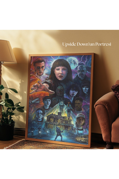 tuvart Sayılarla Boyama Seti Stranger Things 35x50cm, - Upside Down'un Portresi