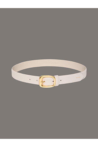 Calvin Klein حزام نسائي عريض بإبزيم مزخرف