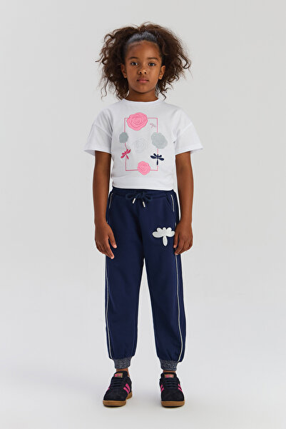 Tyess Girl Navy Blue Tracksuit Bottom