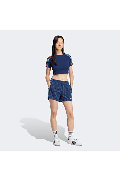 adidas Originals x Liberty London Kadın Mavi T-Shirt