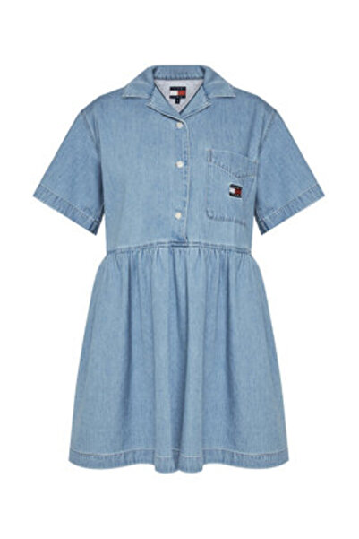 Tommy Jeans Rochie din denim pentru femei DW0DW20372 Multicoloră