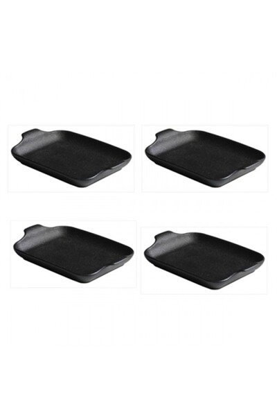 Culinaro CERAMIC Set 4 Tavi dreptunghiulare cu manere din ceramica 20x20,5xh4,5cm (1889)