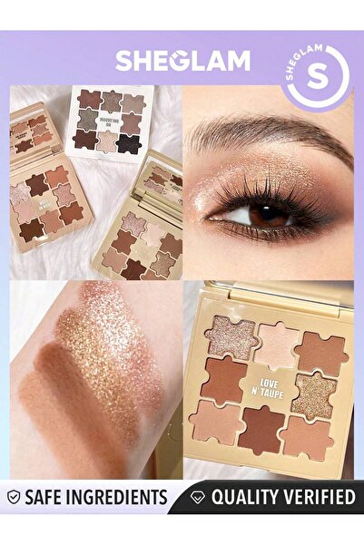 SHEGLAM Jazy Jigsaw Eyeshadow Palette-Love N' Taupe