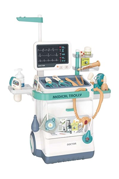 K2R Pretend Medical Station Set Trolley 26 Pcs