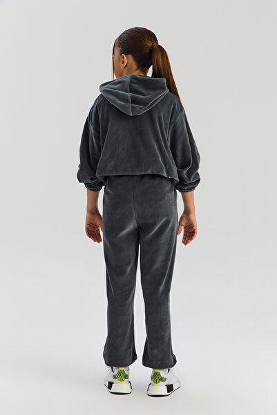 Tyess Girl Anthracite Tracksuit Bottom