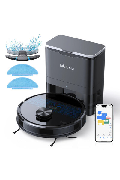 Lubluelu Aspirator robot cu stație SL60 Plus, 42W, Mop, LiDAR, 120 de minute,...