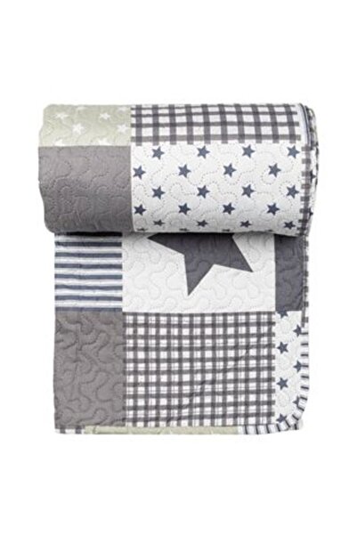 OEMN Gray Patchwork Stars Cover 160 x 230 cm