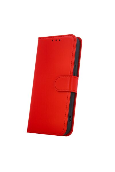 Optim Solution Husa Flip PU pentru Samsung Galaxy A16 4G / 5G cu Clapeta, Protectie Completa, Rosu