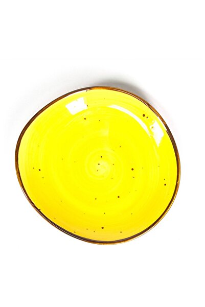 CAVO yellow ceramic plate