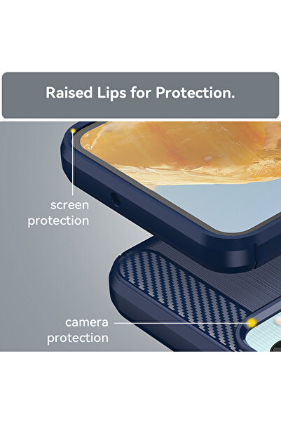 Optim Solution Θήκη ανθεκτικός σε άνθρακα για Google Pixel 9a, αντικραδασμική, μπλε