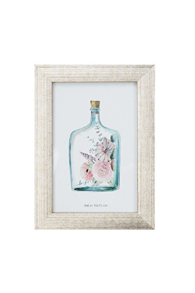 SHOPIENS Photo Frame 275-09 ST 2 46, Rectangular, 15 x 10 cm, Gold, Plastic