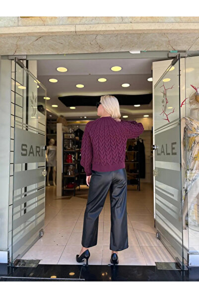 Unique TRICO DETALIAT TRICOTAT SEMI PESCAVORĂ