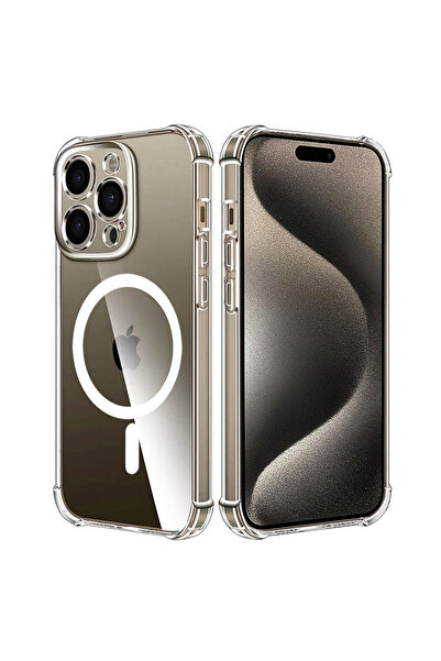 Optim Solution Husa Transparenta Anti shock cu MagSafe pentru Apple iPhone 15...