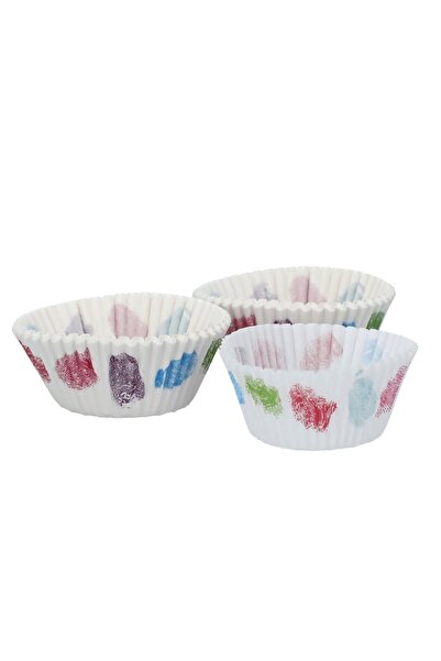 Chef Craft 50-Count Thumbprint Baking Cups, Multicolor