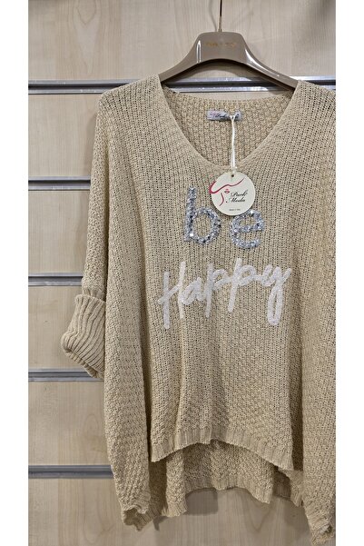 Park Moda Italian Mercerized Sweater with Letter Pattern