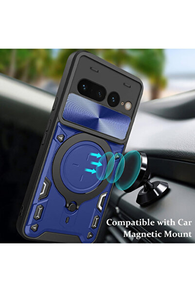 Optim Solution Θήκη SurveilProRingLens για Google Pixel 9 Pro XL, Περιστρεφόμενος Δακτύλιος, Μπλε