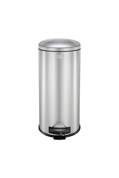 Black&Decker Soft Close Stainless Steel Pedal Trash Bin 30 Liter