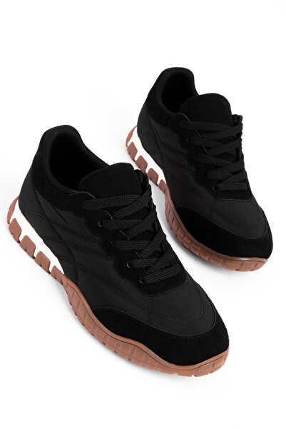 MY DERİ Lony Kadın Bağcıklı Paraşüt Kumaş Spor Ayakkabı 4180