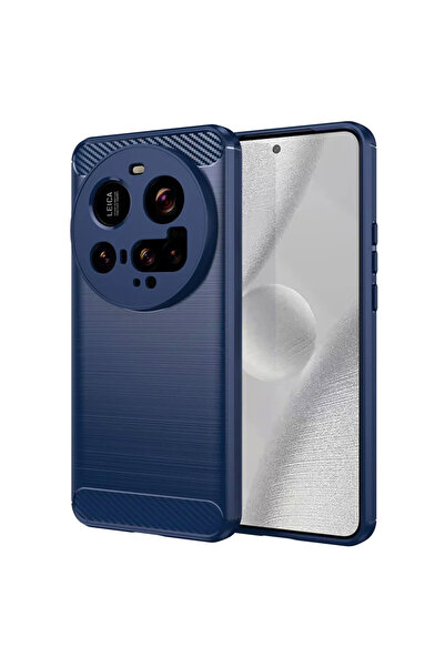 Optim Solution Husa Carbon Resistance pentru Xiaomi 15 Ultra, Anti-Soc, Albastru