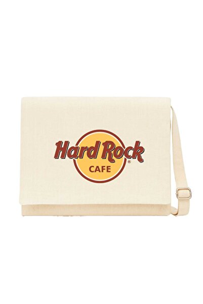 CrowsGate Hard Rock Cafe Cream Canvas Messenger Bag