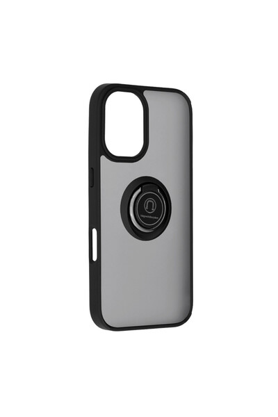 Optim Solution Husa Sheen cu Bumper TPU pentru Apple iPhone 16, Inel Glinth, ...