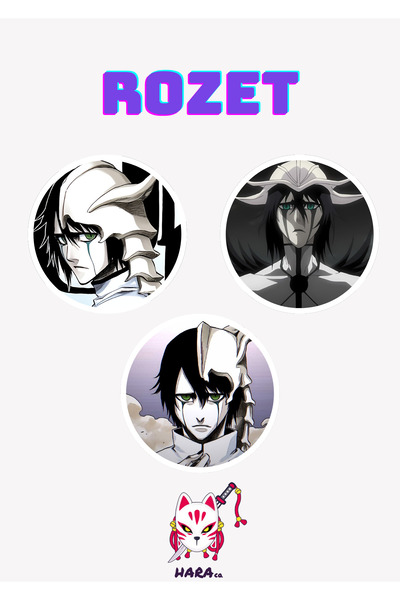 Hara Company Bleach Animesi Ulquiorra Schiffer Anime Rozet Seti 3’lü