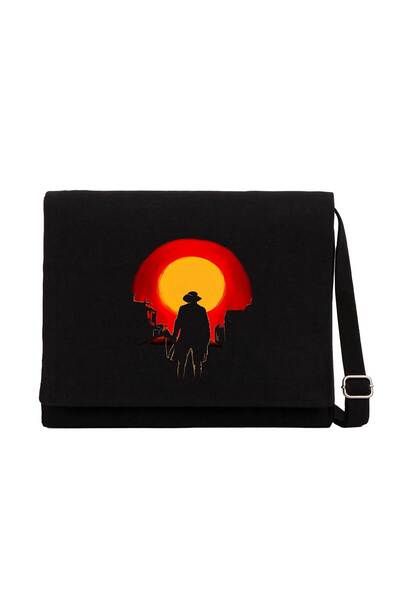 CrowsGate Geantă de pânză neagră Red Dead Redemption 2 Arthur Morgan