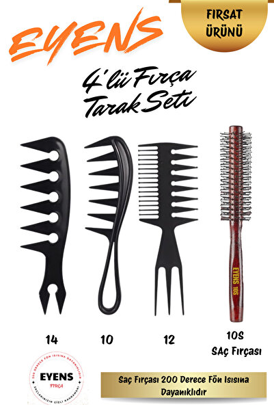 EYENS Set de piepteni pentru bărbați din 4 piese