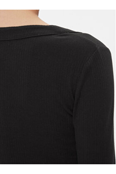 Tommy Jeans Rochie tricotată pentru femei DW0DW17424 Negru