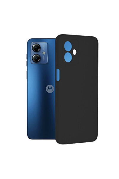 Optim Solution Husa de silicon TPU pentru Motorola Moto G14, Interior Microfi...