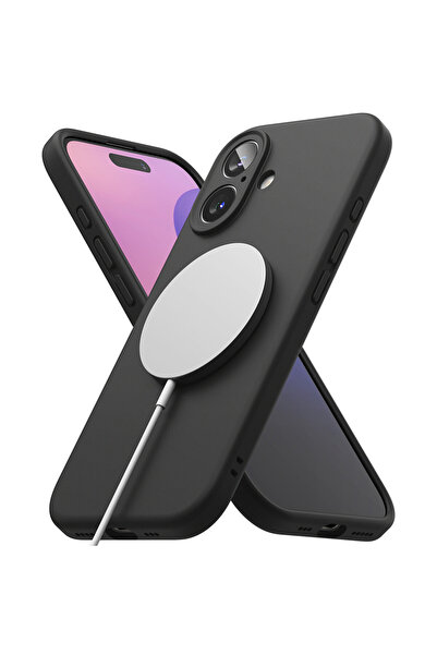 Optim Solution Husa Smooth Silicone MagSafe cu Microfibra pentru Apple iPhone...