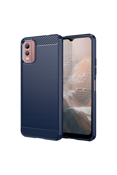 Optim Solution Husa Carbon Resistance pentru Nokia C32, Anti-Soc, Albastru