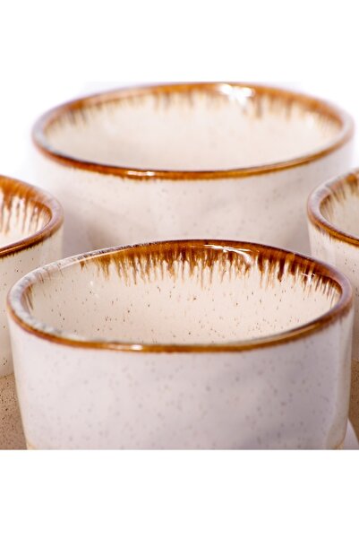 CAVO 4-piece porcelain cup set, beige